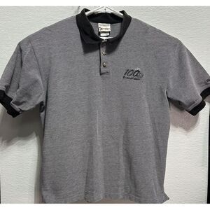 Walt Disney World 100 Years Of Magic Polo Shirt‎ Short Sleeve Grey Size Large